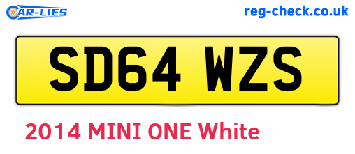 SD64WZS are the vehicle registration plates.