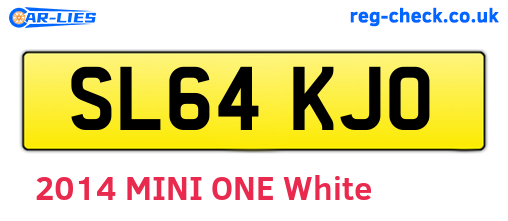SL64KJO are the vehicle registration plates.