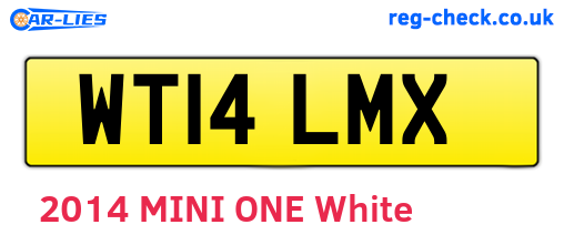 WT14LMX are the vehicle registration plates.