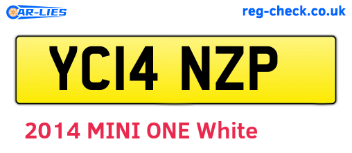 YC14NZP are the vehicle registration plates.