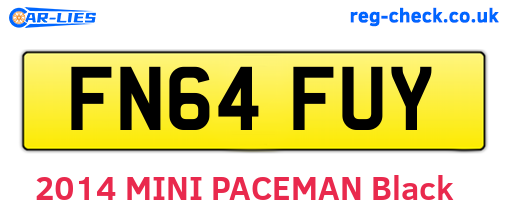 FN64FUY are the vehicle registration plates.