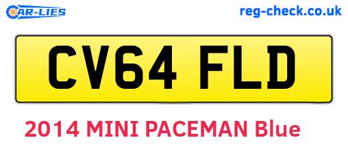 CV64FLD are the vehicle registration plates.
