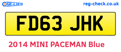 FD63JHK are the vehicle registration plates.