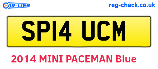 SP14UCM are the vehicle registration plates.