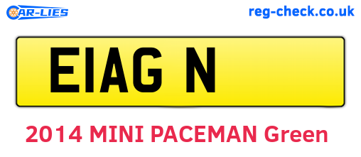 E1AGN are the vehicle registration plates.