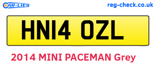 HN14OZL are the vehicle registration plates.