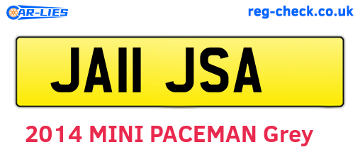 JA11JSA are the vehicle registration plates.