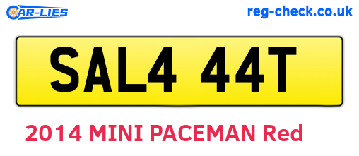 SAL444T are the vehicle registration plates.