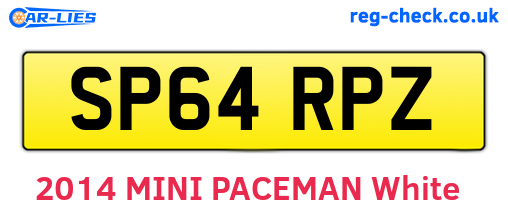 SP64RPZ are the vehicle registration plates.