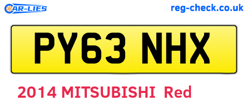 PY63NHX are the vehicle registration plates.