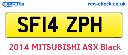 SF14ZPH are the vehicle registration plates.