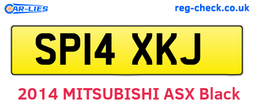 SP14XKJ are the vehicle registration plates.