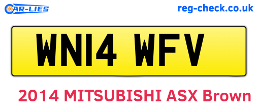 WN14WFV are the vehicle registration plates.