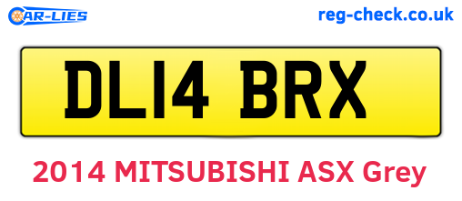 DL14BRX are the vehicle registration plates.