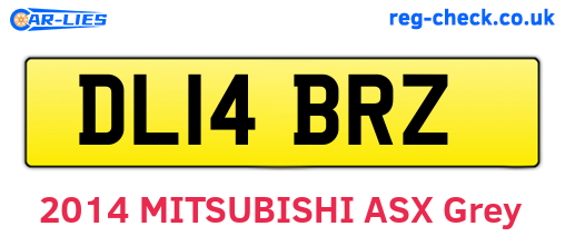 DL14BRZ are the vehicle registration plates.