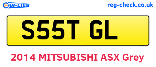 S55TGL are the vehicle registration plates.