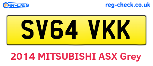 SV64VKK are the vehicle registration plates.
