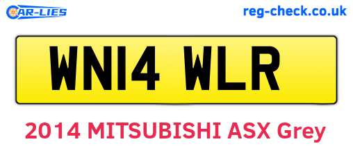 WN14WLR are the vehicle registration plates.