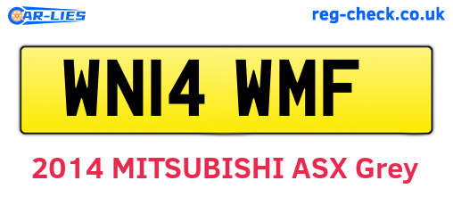 WN14WMF are the vehicle registration plates.