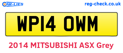 WP14OWM are the vehicle registration plates.