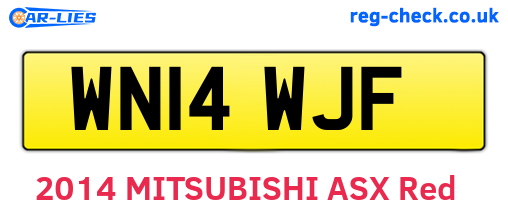 WN14WJF are the vehicle registration plates.