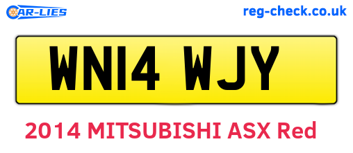 WN14WJY are the vehicle registration plates.