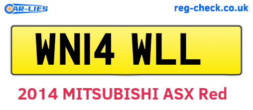 WN14WLL are the vehicle registration plates.