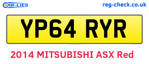 YP64RYR are the vehicle registration plates.