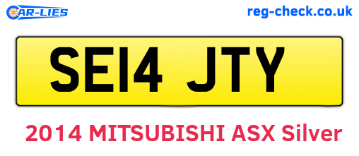 SE14JTY are the vehicle registration plates.