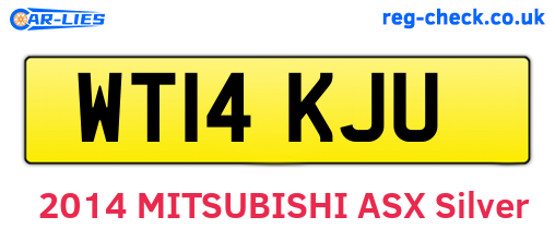 WT14KJU are the vehicle registration plates.