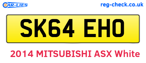 SK64EHO are the vehicle registration plates.