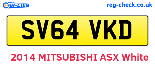 SV64VKD are the vehicle registration plates.