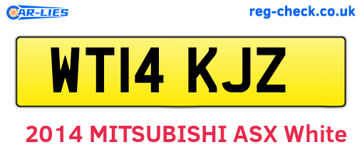 WT14KJZ are the vehicle registration plates.