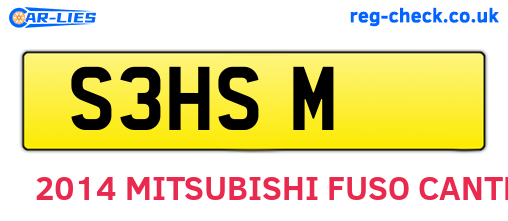 S3HSM are the vehicle registration plates.