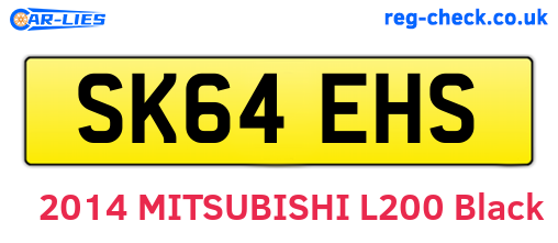 SK64EHS are the vehicle registration plates.