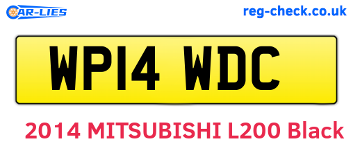 WP14WDC are the vehicle registration plates.