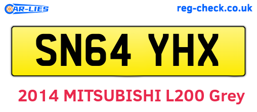 SN64YHX are the vehicle registration plates.