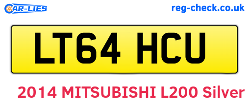 LT64HCU are the vehicle registration plates.