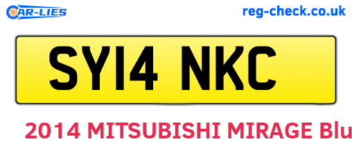 SY14NKC are the vehicle registration plates.
