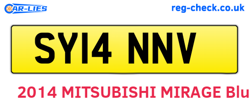 SY14NNV are the vehicle registration plates.