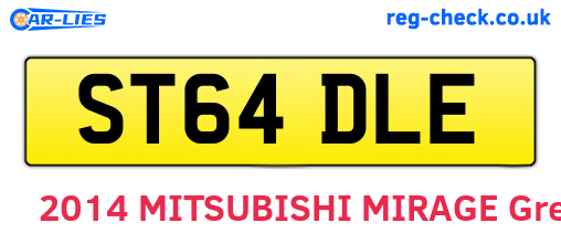 ST64DLE are the vehicle registration plates.
