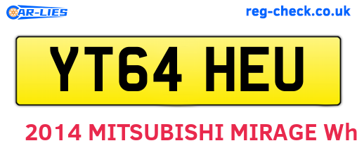 YT64HEU are the vehicle registration plates.