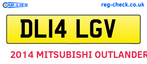 DL14LGV are the vehicle registration plates.
