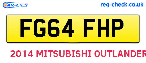 FG64FHP are the vehicle registration plates.