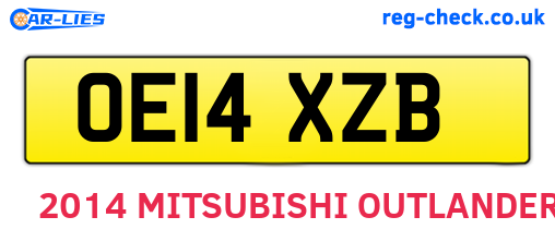 OE14XZB are the vehicle registration plates.