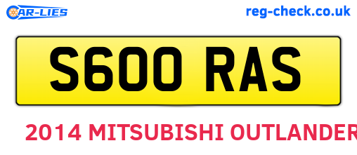 S600RAS are the vehicle registration plates.
