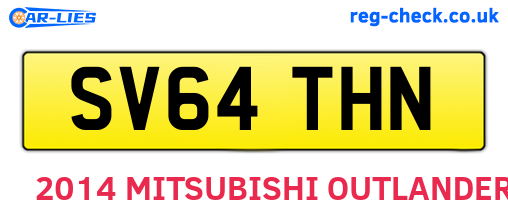 SV64THN are the vehicle registration plates.