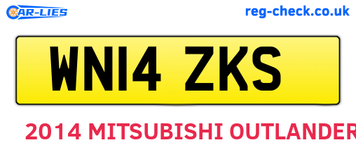 WN14ZKS are the vehicle registration plates.
