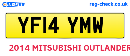 YF14YMW are the vehicle registration plates.