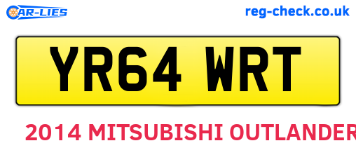 YR64WRT are the vehicle registration plates.